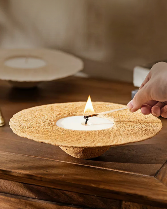 Desert Planet Handcrafted Art Candle-Terracotta Clay