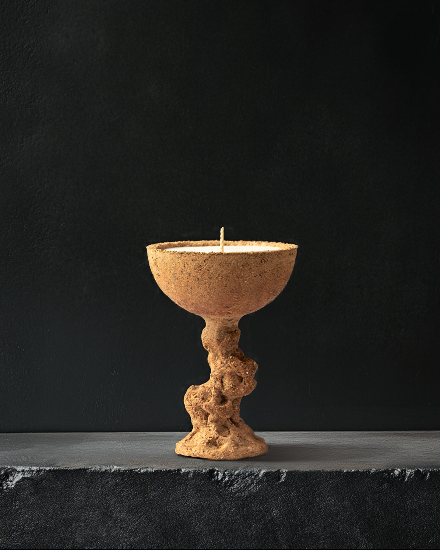 Dune Venus Terracotta Clay Handcrafted Art Candle-Tettacotta Clay