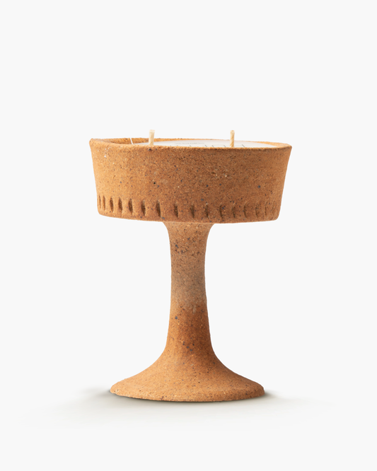 Dune Etch Handcrafted Art Candle-Tettacotta Clay
